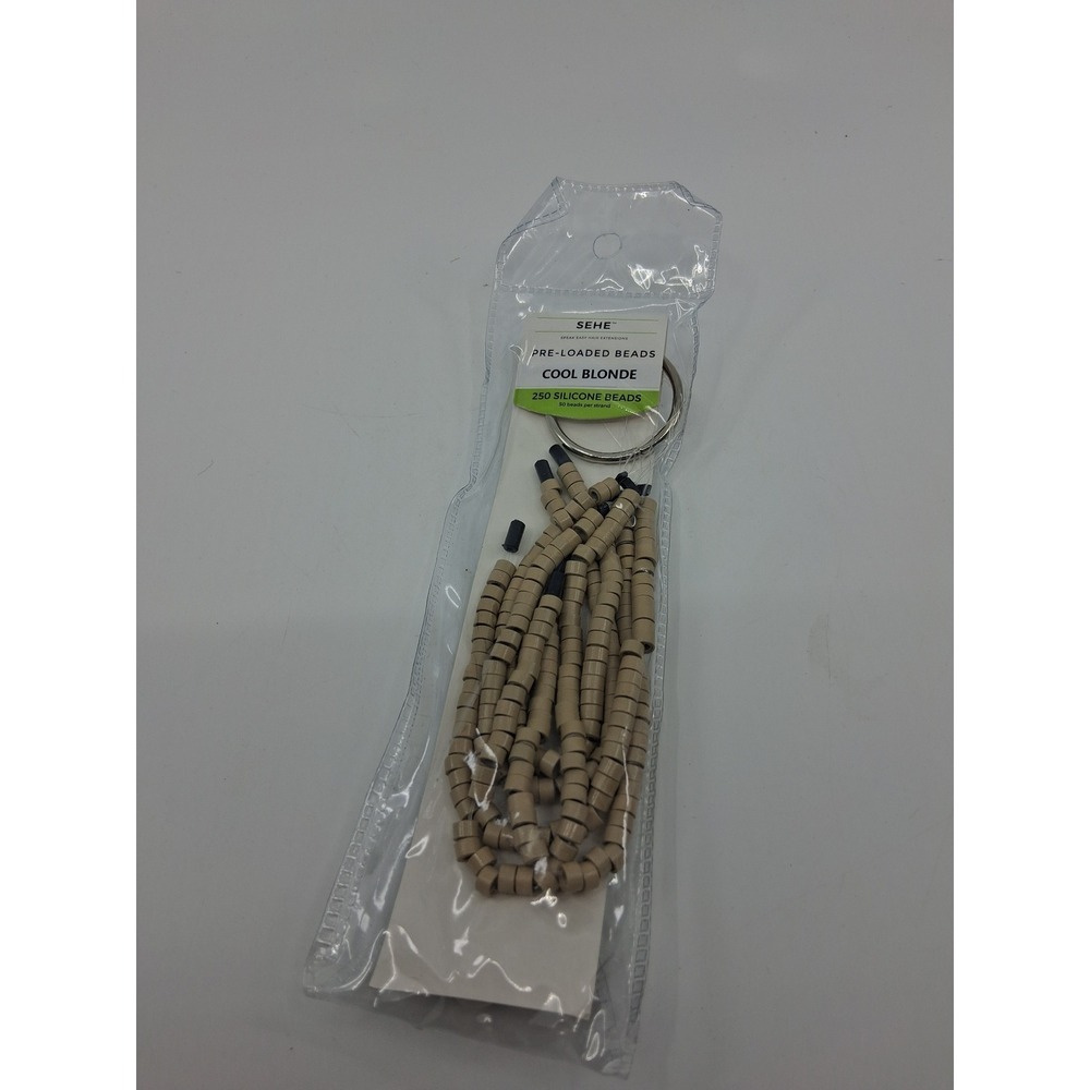 SEHE Speak Easy Hair Extensions Pre-Loaded Beads Cool Blonde 250 Hair Beads